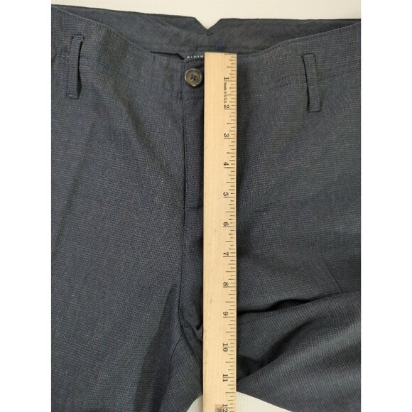 Banana Republic Ryan Fit Trouser Pant Womens 10 L Navy Blue Wool Spandex Career - Picture 12 of 14